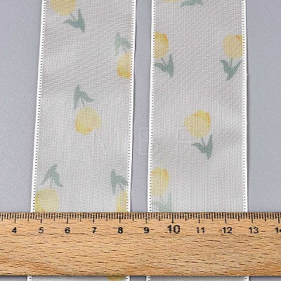 Single Face Printed Polyester Satin Ribbon SRIB-T009-05D-1