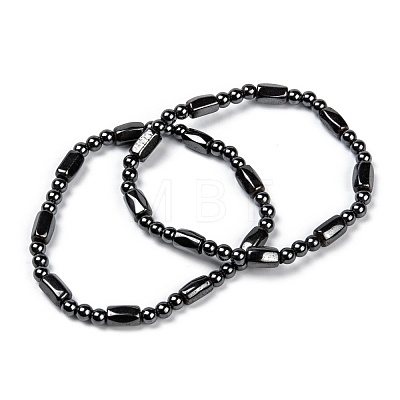 Magnetic Hematite Bracelets X-BJEW-Q005-1