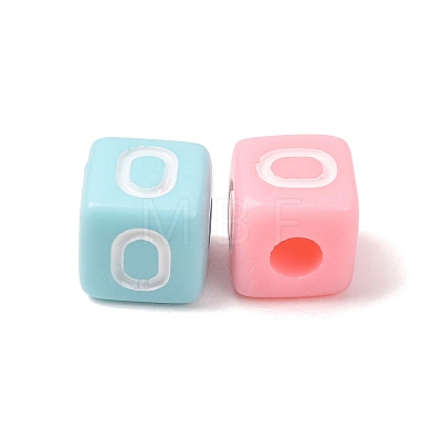 Opaque Acrylic European Beads AC-CBA7A73-01O-1