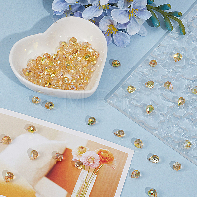 80Pcs Electroplate Glass Beads EGLA-PA0001-43B-1