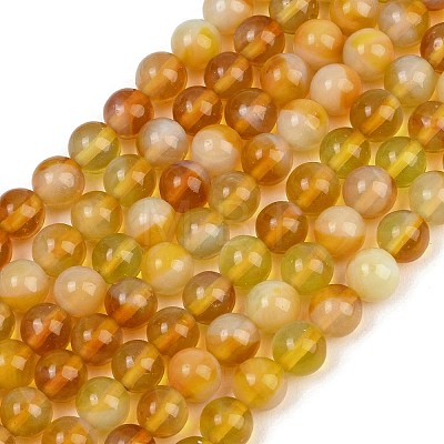 Handmade Lampwork Beads Strand LAMP-B056-8mm-08-1