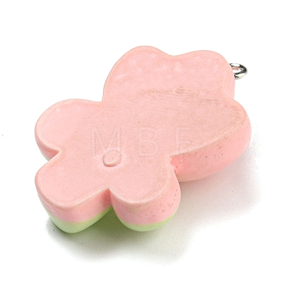 Opaque Resin Pendants RESI-G078-01K-1