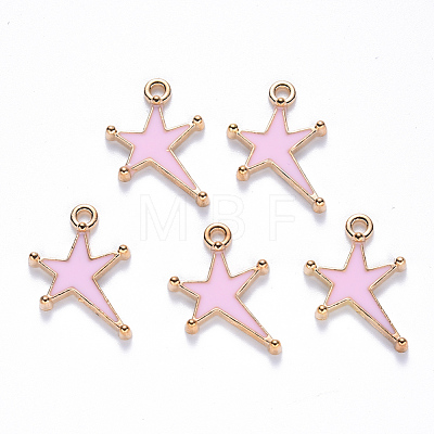 Alloy Enamel Pendants ENAM-S121-026B-1