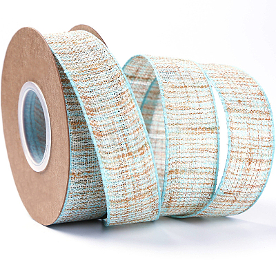 Cotton and Linen Wired Ribbon FABR-PW0001-243B-08-1