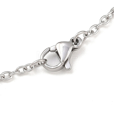 Non-Tarnish Unisex 304 Stainless Steel Cable Chain Necklaces STAS-O037-83P-02-1