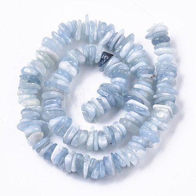 Natural Aquamarine Beads Strands G-S315-46-1
