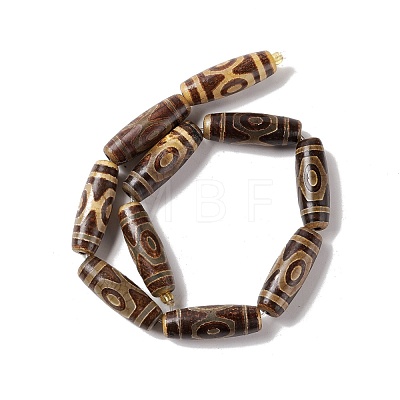 Tibetan Style dZi Beads Strands G-A024-01H-1