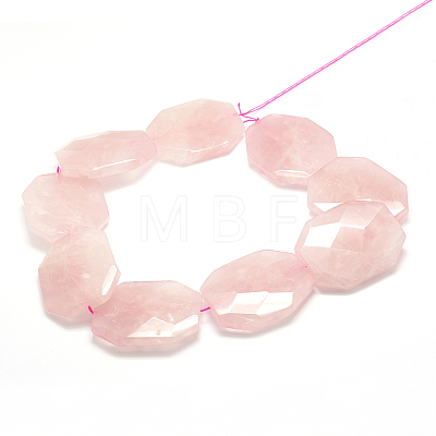 Natural Rose Quartz Beads Strands G-F477-06-1