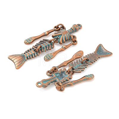 Alloy Pendants PALLOY-D313-01O-1