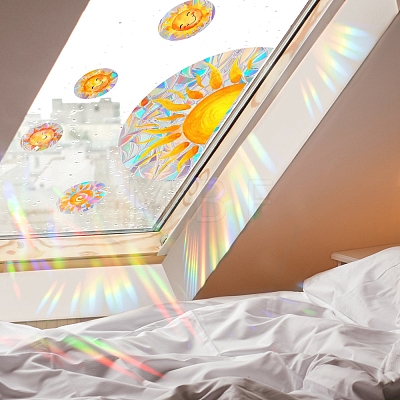 Sun Rainbow Prism Electrostatic Window Stickers PW-WG04C08-01-1