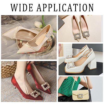   6Pcs 3 Style Plastic Imitation Pearl Shoe Decoration AJEW-PH0004-51-1