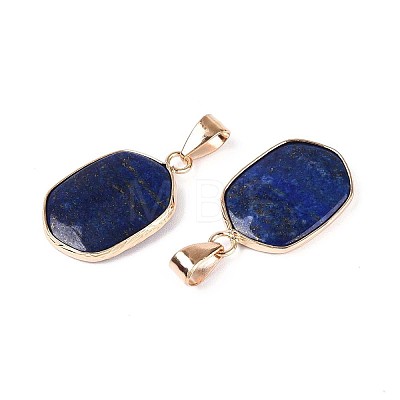 Natural Lapis Lazuli Pendants G-N349-04B-G-1