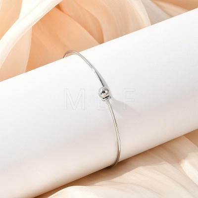 304 Stainless Steel Bangles for Women BJEW-C088-02P-1