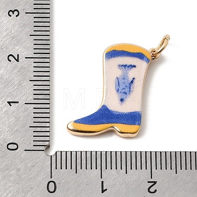 Printed Brass Pendants KK-H253-01B-G01-1