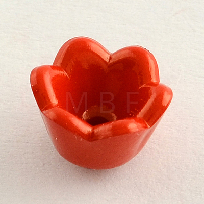 Opaque Acrylic Flower Bead Caps SACR-Q099-M45-1