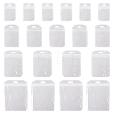  100Pcs 4 Styles Transparent Plastic Zip Lock Bags OPP-TA0001-03-1