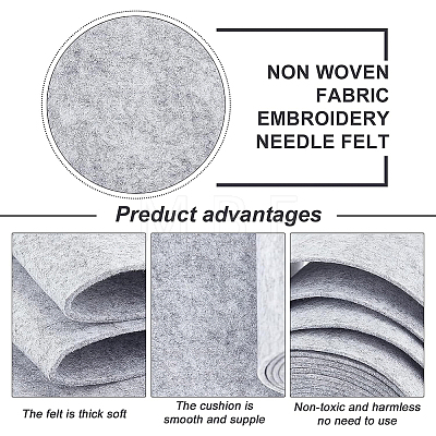 Non Woven Fabric Embroidery Needle Felt for DIY Crafts DIY-WH0156-92E-1