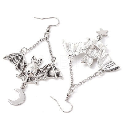 Alloy Pendants Earrings EJEW-TA00423-1