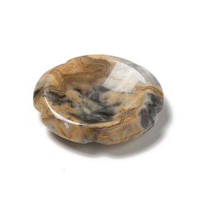 Natural Crazy Agate Worry Stones G-E586-01C-1