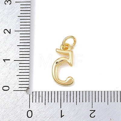 Brass Micro Pave Clear Cubic Zirconia Charms KK-P339-27G-05-1