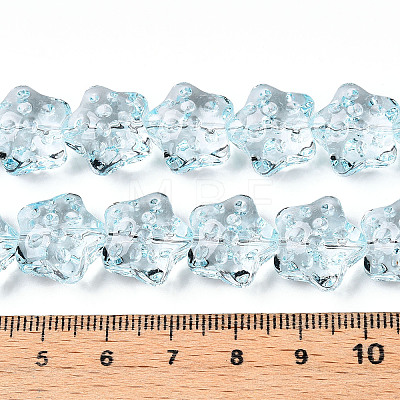 Transparency Glass Beads Strands GLAA-T023-12D-1