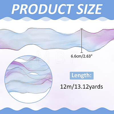 12M Gradient Color Wrinkle Gauze Ribbon OCOR-ME0001-80-1