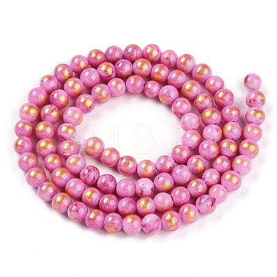 Natural Mashan Jade Beads Strands G-A255-A01-04N-1