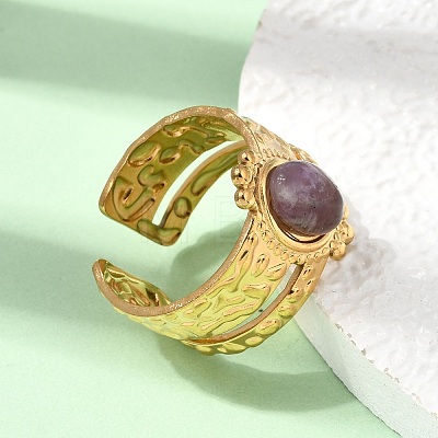 304 Stainless Steel Cuff Open Rings RJEW-F213-02G-10-1