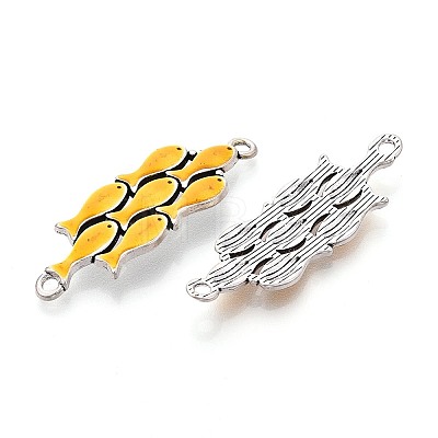 Alloy Enamel Connector Charms TIBE-N016-09AS-1