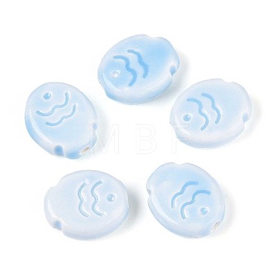 Handmade Porcelain Ceramic Beads PORC-T133-24C-1
