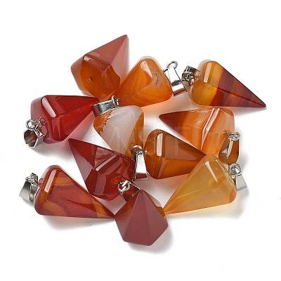 Natural & Synthetic Mixed Gemstone Pendants G-B127-13P-1