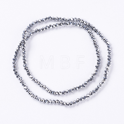 Electroplate Glass Beads Strand LS-EGLA-D009-27-1