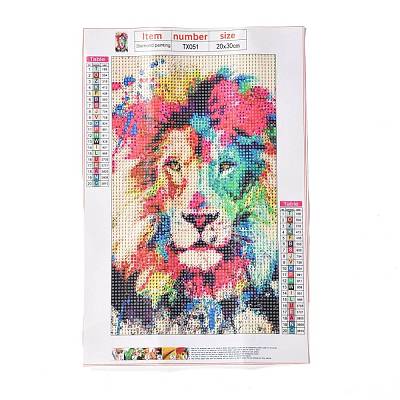 5D DIY Diamond Painting Animals Canvas Kits DIY-C004-09-1