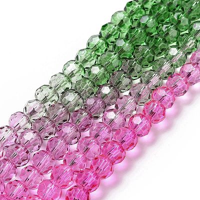 Transparent Glass Beads Strands GLAA-L045-02A-04-1