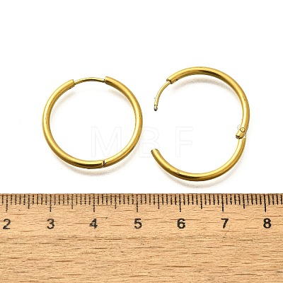 304 Stainless Steel Hoop Earrings for Women EJEW-M068-15F-G-1