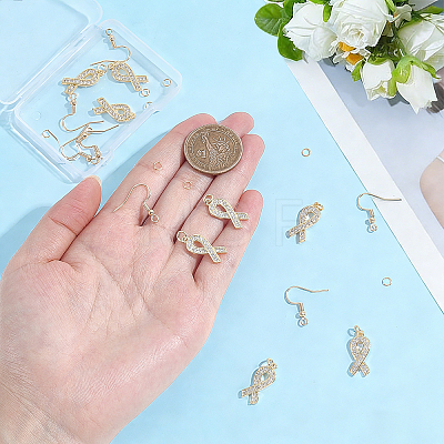 DIY Awareness Ribbon Earring Making Kits SENE-NB0015-63-1