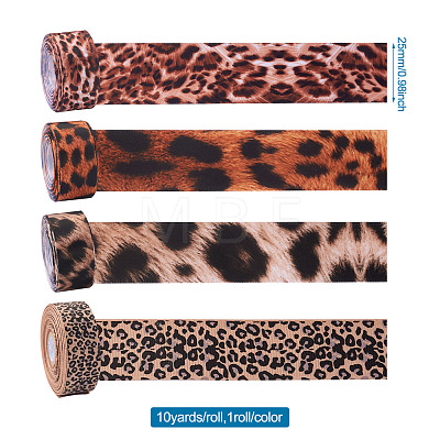 Leopard Printed Grosgrain Ribbons OCOR-TA0001-16-1