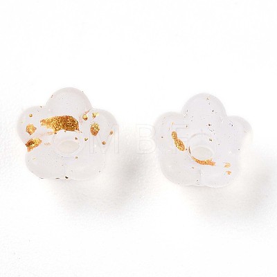 Frosted Transparent Acrylic Beads X-OACR-N137-72A-1