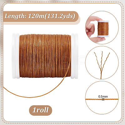 120M Waxed Polyester Cord YC-WH0001-003-1