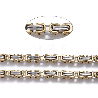 304 Stainless Steel Byzantine Chains CHS-K010-03A-PG-1