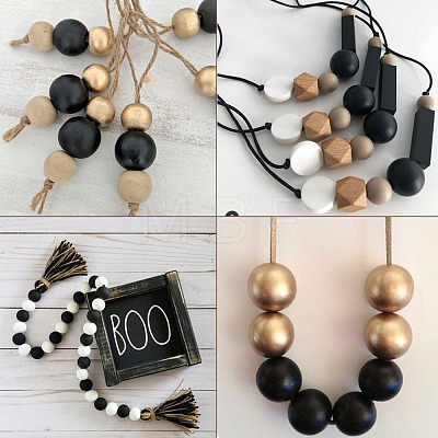 Natural Wood Beads WOOD-TA0001-37B-LF-1