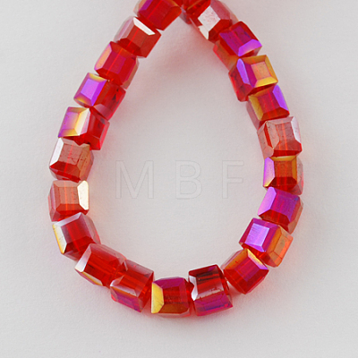 Electroplate Glass Beads Strands EGLA-R030-2x2mm-01-1