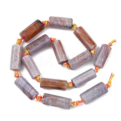 Natural Fire Crackle Agate Beads Strands GG-T001-02A-1