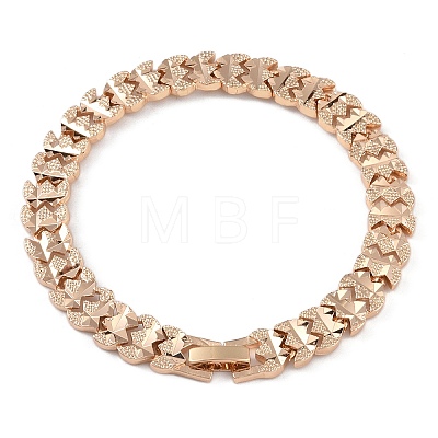 Brass Link Chain Bracelets for Women Men BJEW-P324-01H-KCG-1