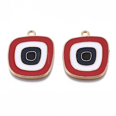 Alloy Enamel Pendants ENAM-N054-61C-RS-1