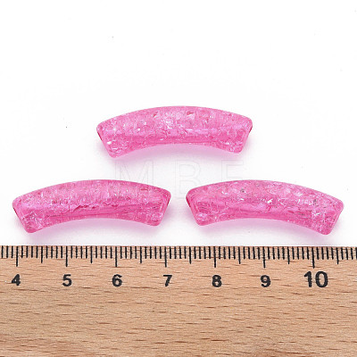 Transparent Crackle Acrylic Beads CACR-S009-001A-N82-1