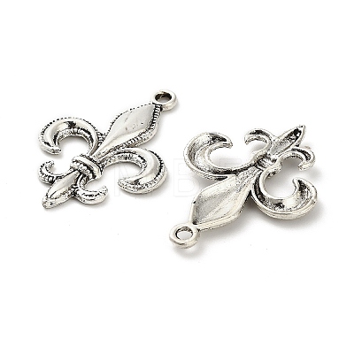Lily Symbol Tibetan Style Alloy Pendants PALLOY-E776-01AS-01-1
