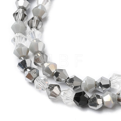 Electroplate Glass Beads Strands EGLA-D018-02C-1