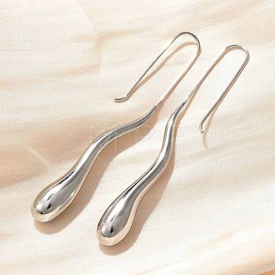 304 Stainless Steel Dangle Earrings EJEW-U048-01P-1