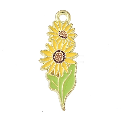 Alloy Enamel Pendants ENAM-P258-04I-G-1
